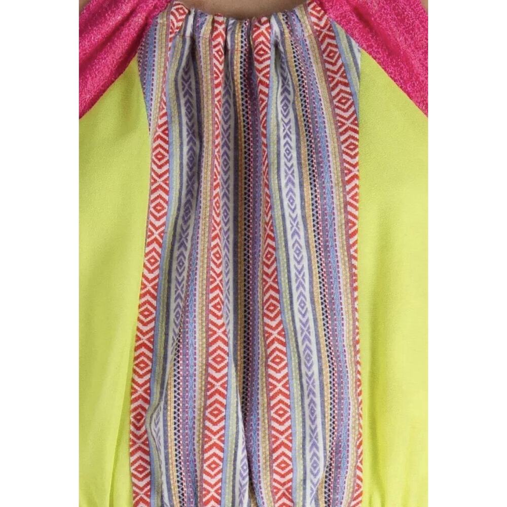 Flying Tomatoe Lace Maxi Dress Women’s Small Ivory Lemon Halter Bohemian - Picture 3 of 13